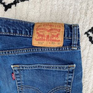 Levi’s 511 33x32 denim jeans with authentic dirt